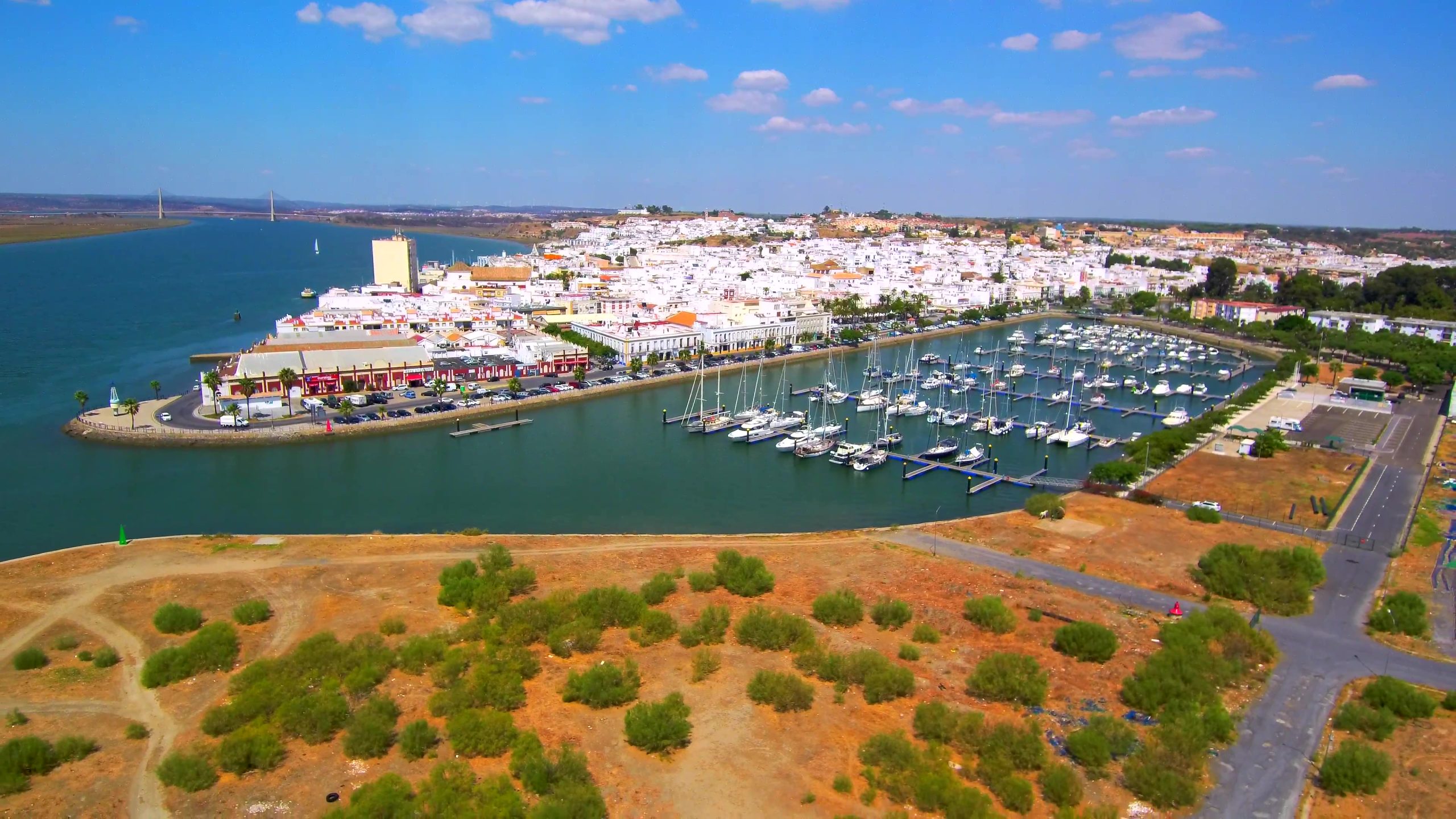 Drone,In,Ayamonte.,Huelva.,Andalusia.,Spain,-,Portugal
