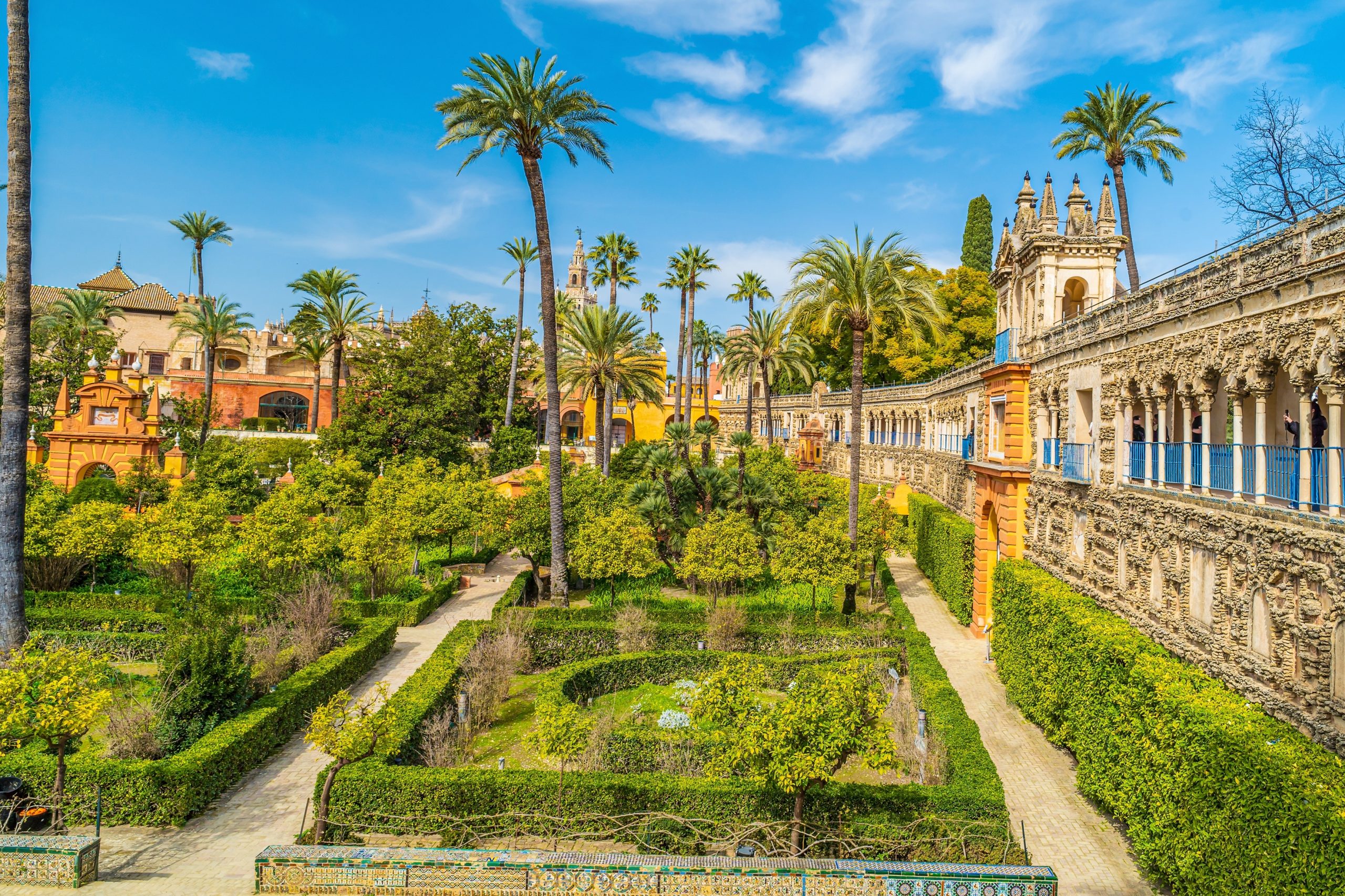 Exterior,And,Garden,Of,Real,Alcazar,Destination,In,Sevilla,,Spain